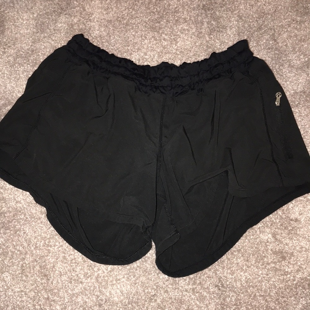Black athletic shorts
